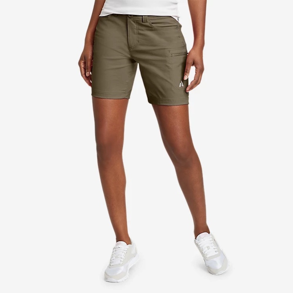 Eddie Bauer Women's Guide Pro Shorts Size 14 Slate Green